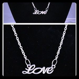 Silver Love Necklace